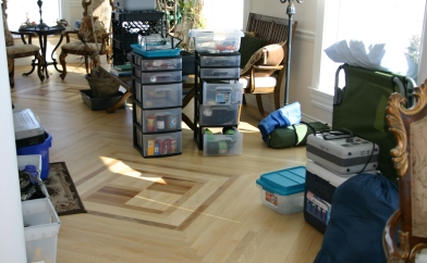 The packing begins.