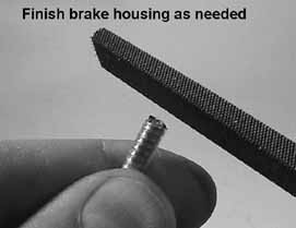 Filing Brake Housing Burrs