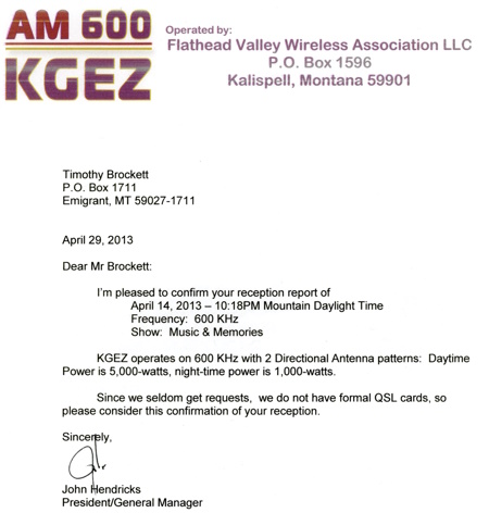 KGEZ in Kalispell, Montana