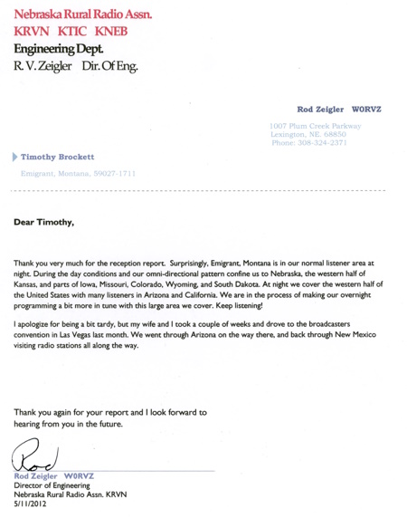 KRVN in Lexington, Nebraska