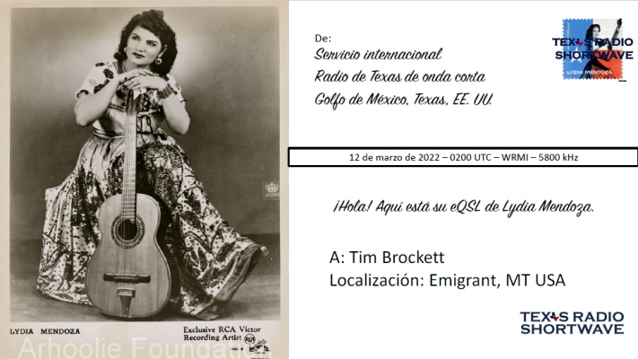 QSL from Texas Shortwave