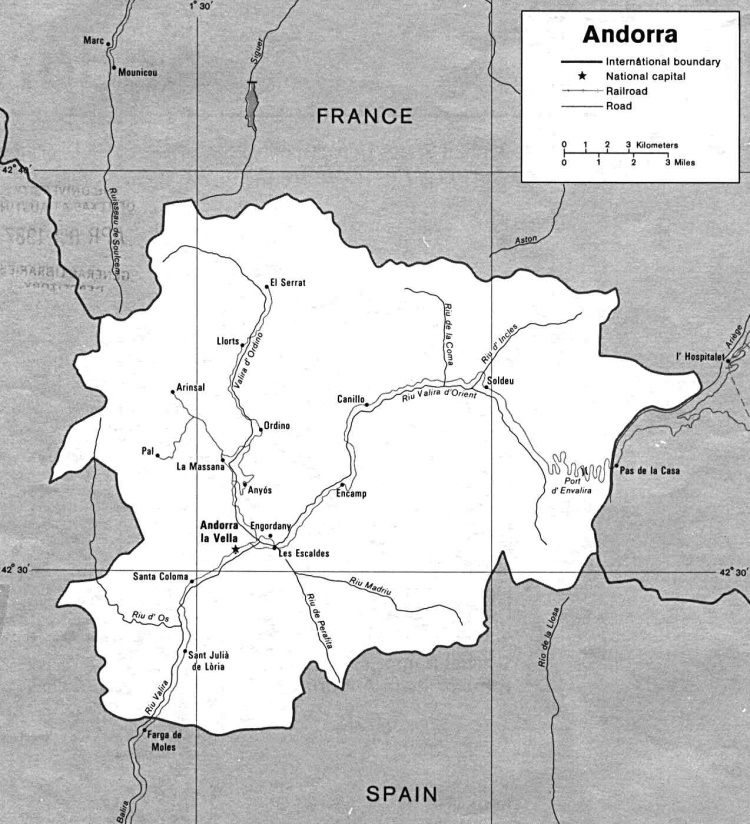 Andorra Map