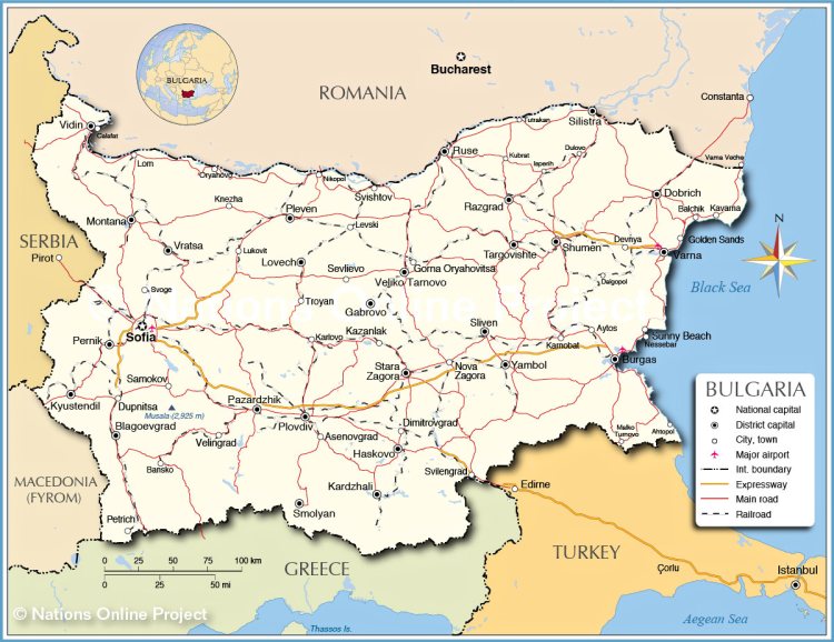 Bulgaria Map
