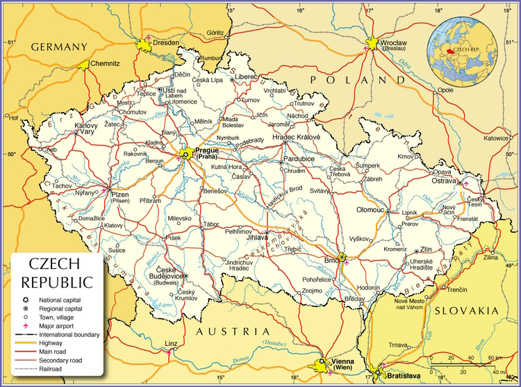 Czech Republic Map