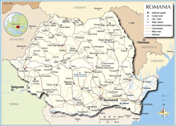 Romania Map