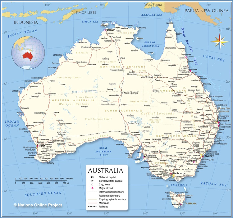 Australia map