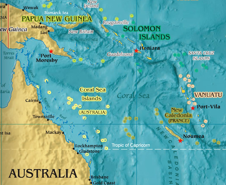 Solomon Islands map