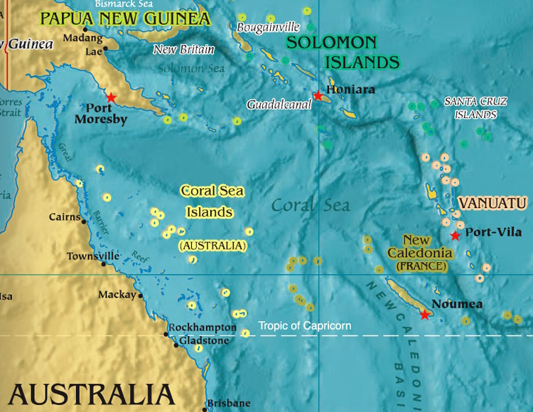 Vanuatu map