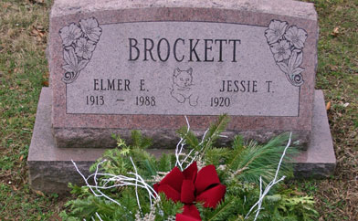 Elmer Brockett Grave Stone
