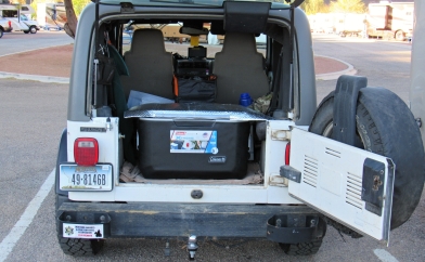Jeep Rubicon Cargo Area