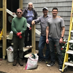 Work crew and Homeowner