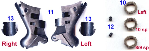 Ratchet Rings, Cabon Bodies, Lever Rubber Bumpers and Rear Caps