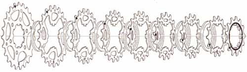 Campagnolo 9 Speed Cassette